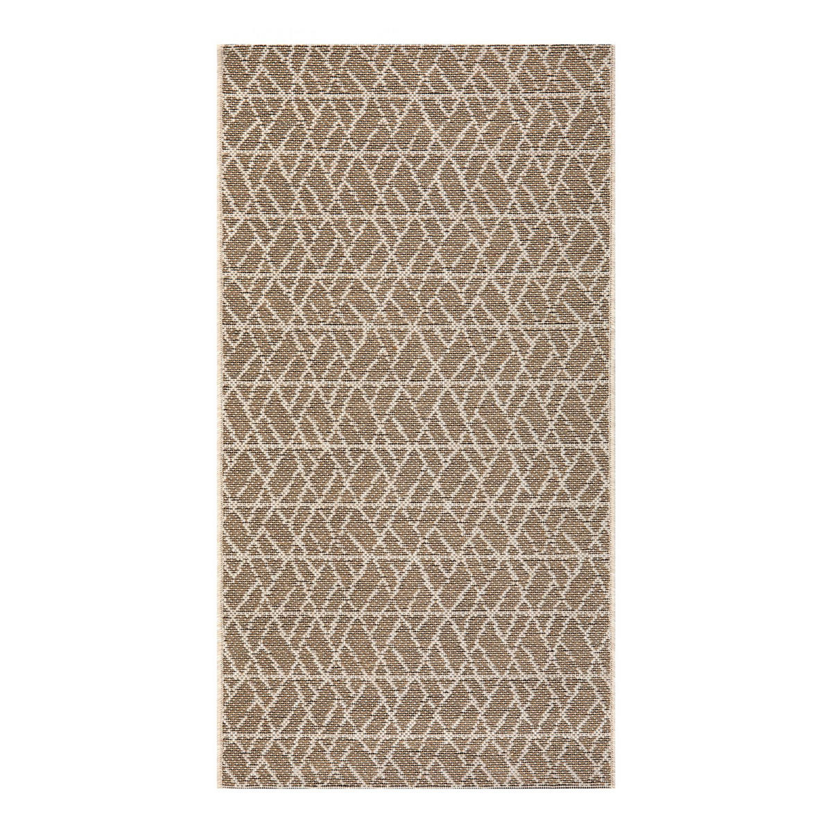 OUTDOOR-TEPPICH Adam 2 leinen 60 x 110 cm - Braun, Textil (60/110cm) - Vivaraise
