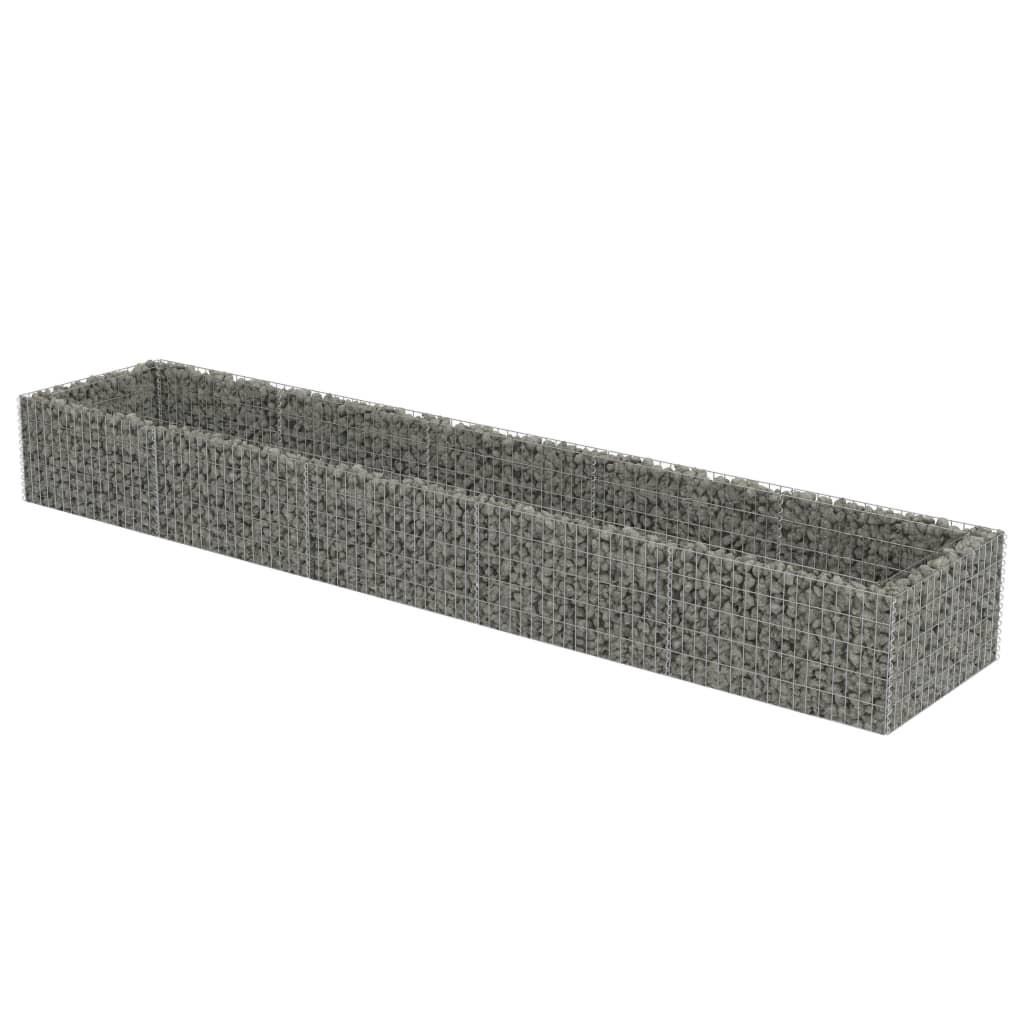 Deluke Gabionen Silber 450x50x90 cm