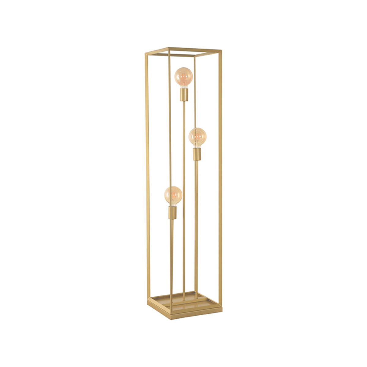 STEHLEUCHTE Tetto Gold 30/30/135 cm - Goldfarben, Metall (30/30/135cm) - LABEL51