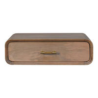 NACHTTISCH in Eichenoptik, 1 Schublade, Karamellbraun - Braun, Holz/Metall (32/15/50cm) - Artisan Furniture