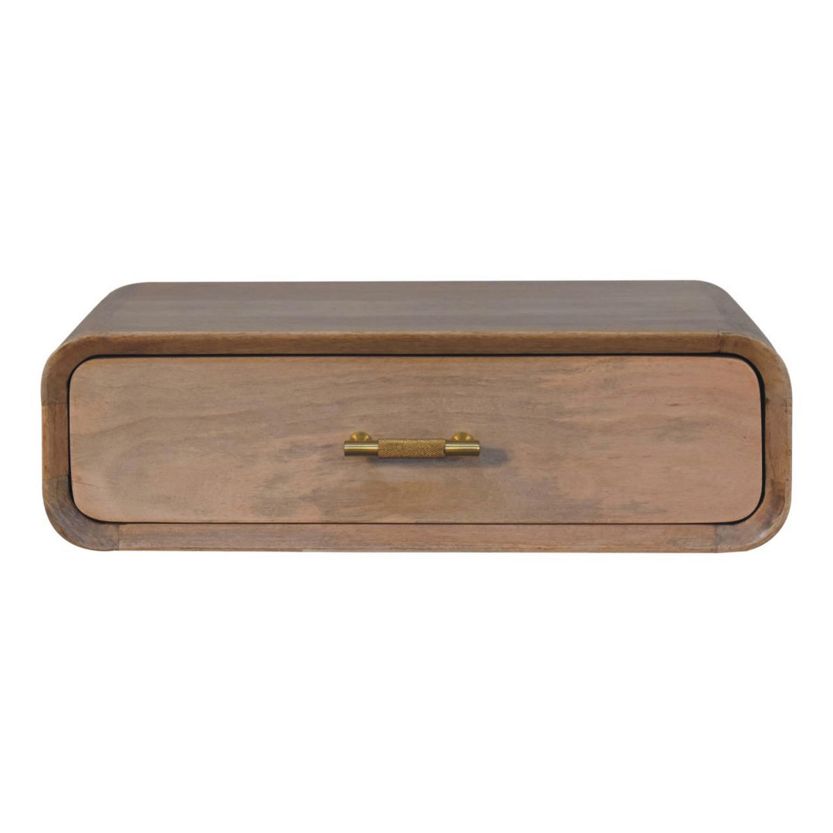 NACHTTISCH in Eichenoptik, 1 Schublade, Karamellbraun - Braun, Holz/Metall (32/15/50cm) - Artisan Furniture