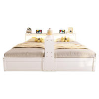 SCHLAFSOFA 90x200cm LED Stauraum Steckdose Holzbett Weiß - Weiß, Holzwerkstoff (180/200cm) - FLIEKS