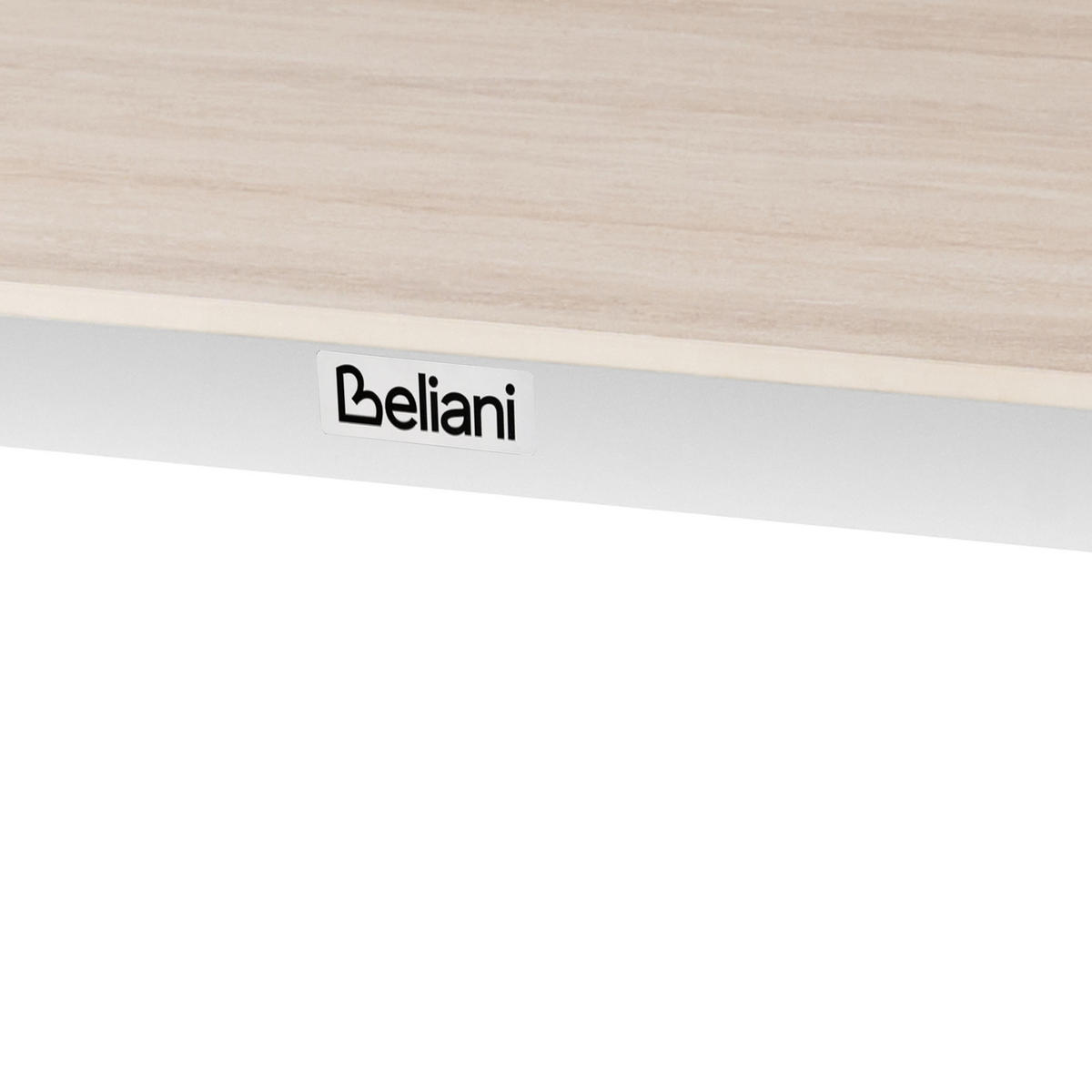 KONFERENZTISCH 90/180 cm Stein Travertinoptik Feletto - Beige, Stein (180/90/76cm) - Beliani