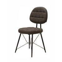 ESSZIMMERSTUHL VICTORIA mit Metallbeinen - Anthrazit, Holz/Textil (45/90/56.4cm) - Stuhlmann