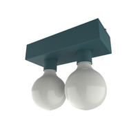 DECKENLEUCHTE Boston M - Blau, Metall (10/20/7.5cm) - Lumicom