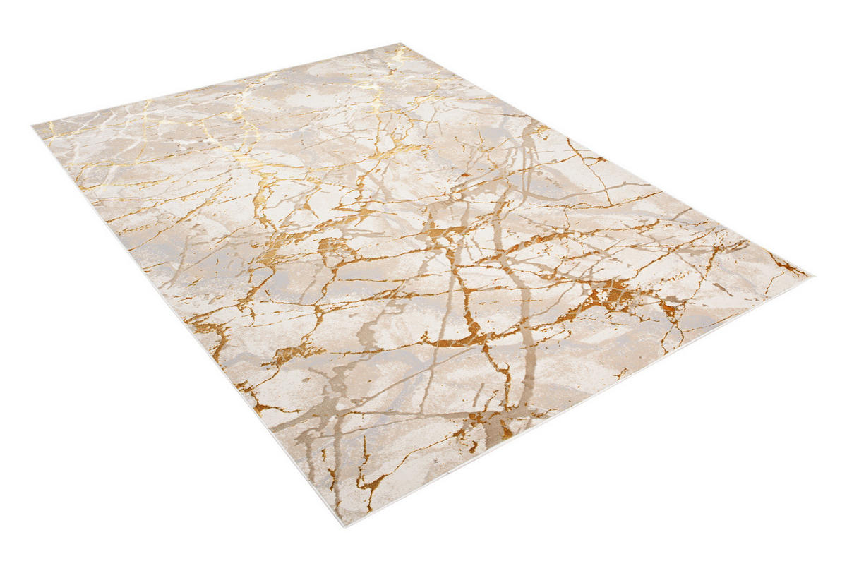 TEPPICH GOLDEN Creme 120/170 cm - Creme, Kunststoff (120/170cm) - Tapiso