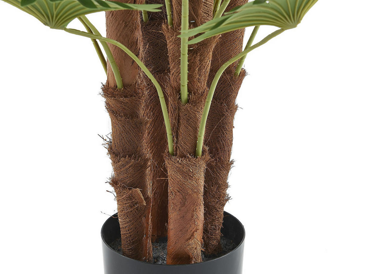 KUNSTPFLANZE - 65 cm x 65 cm - plastik - grün Rhapis - Grün, Kunststoff (93cm) - Vente-Unique