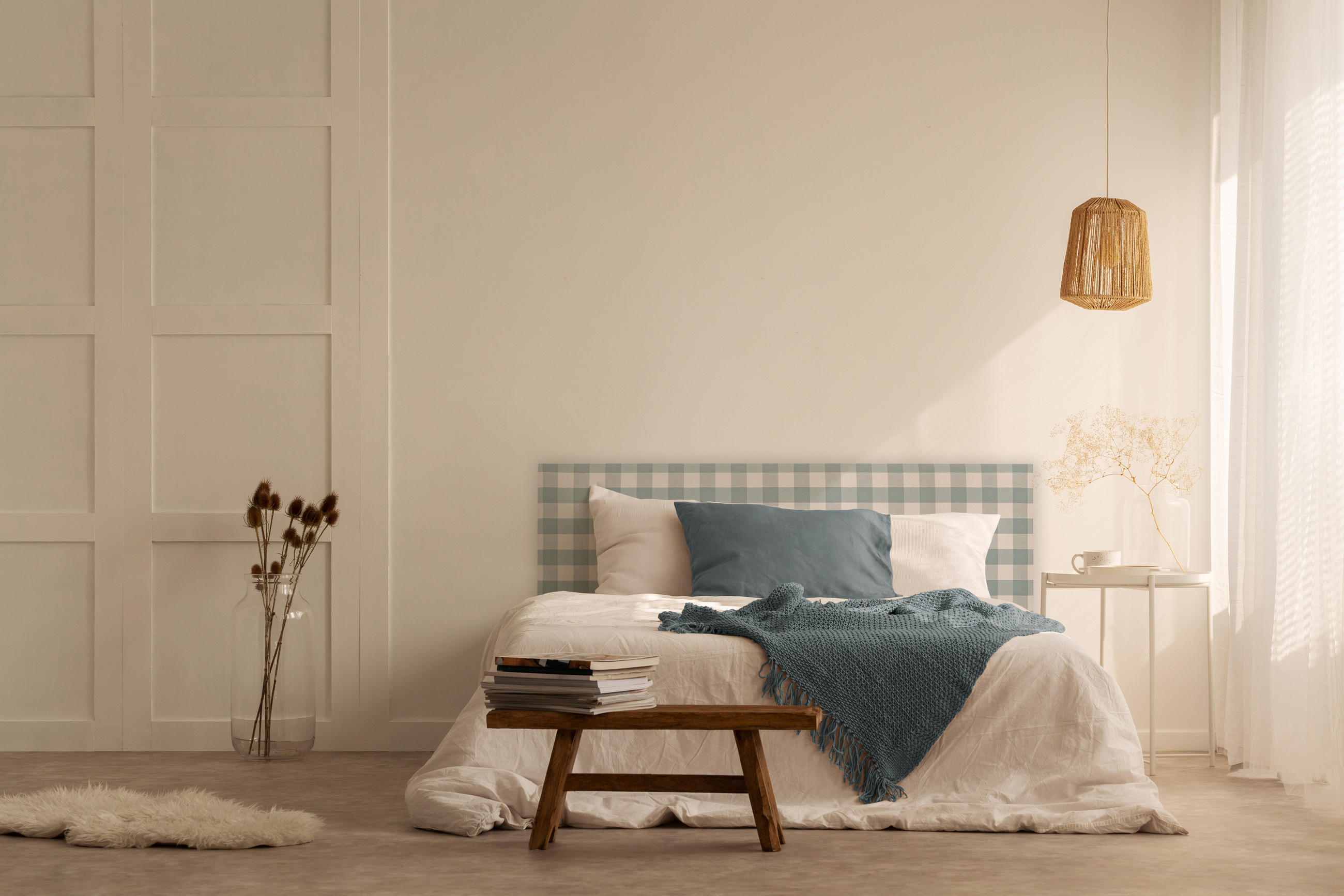 Thumbnail - RNT By Really Nice Things Kopfteil, Türkis, Textil, 165x52x3 cm, Bett-Kopfteile