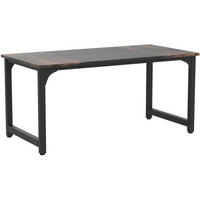 SCHREIBTISCH 160 x 80 cm Rustikales Braun/Schwarz - Multicolor, Holzwerkstoff (80/160/75cm)