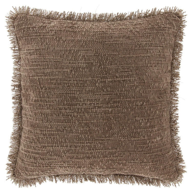 KISSEN Amy - Braun - 45/45/ cm - Taupe, Textil (45/45cm) - Unique Living