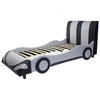 BETT AUTO Schwarz, Silber - Silberfarben/Schwarz, Holz (114/103/237cm) - MCW