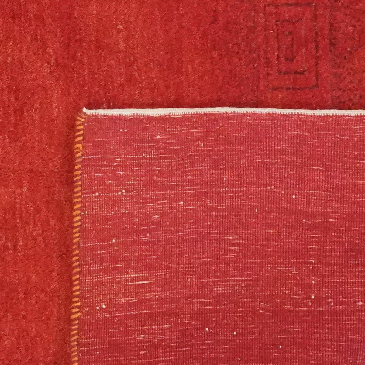 GABBEH-TEPPICH handgeknüpft Rizbaf Rot 189/155 cm Schurwolle - Rot, Textil (155/189cm) - Looma