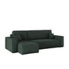 ECKSOFA Mit Schlaffunktion Und Bettkasten BEST Stoff Poso Dicker Cord Grün Links - Grün, Holz/Textil (142/244cm) - Kaiser Möbel
