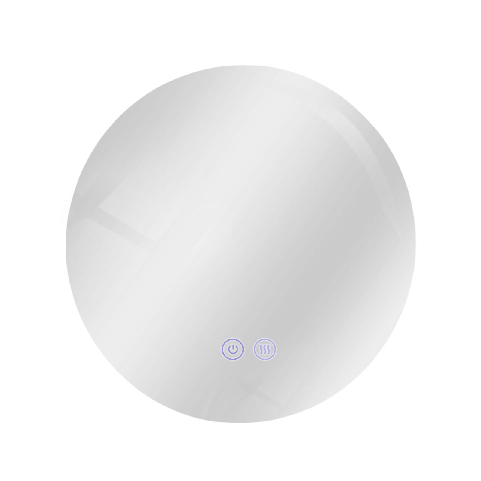 BADEZIMMERSPIEGEL Redman mit LED-Leuchte Ø50 cm - Weiß, Glas (50/3.3/50cm) - Nettlife