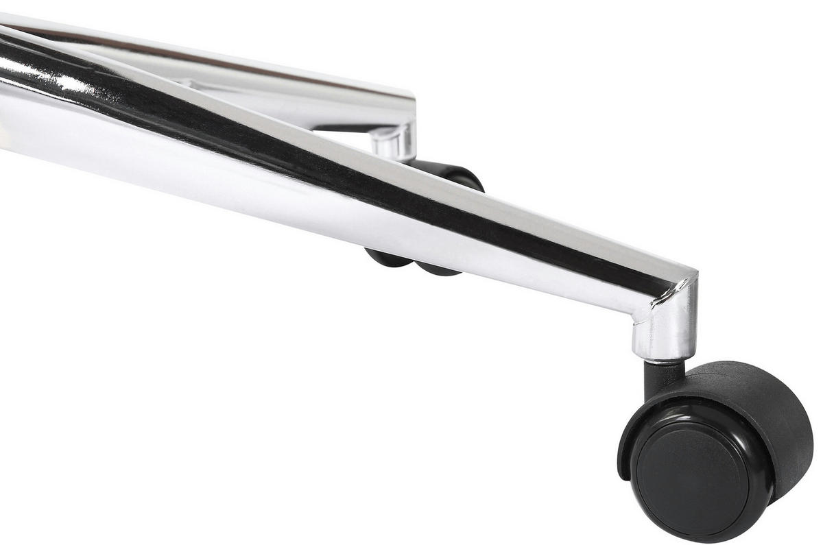 BÜROSTUHL Burton, Kunstleder Walnuss/Weiß - Weiß, Textil/Metall (67/101/68cm) - TPFLiving