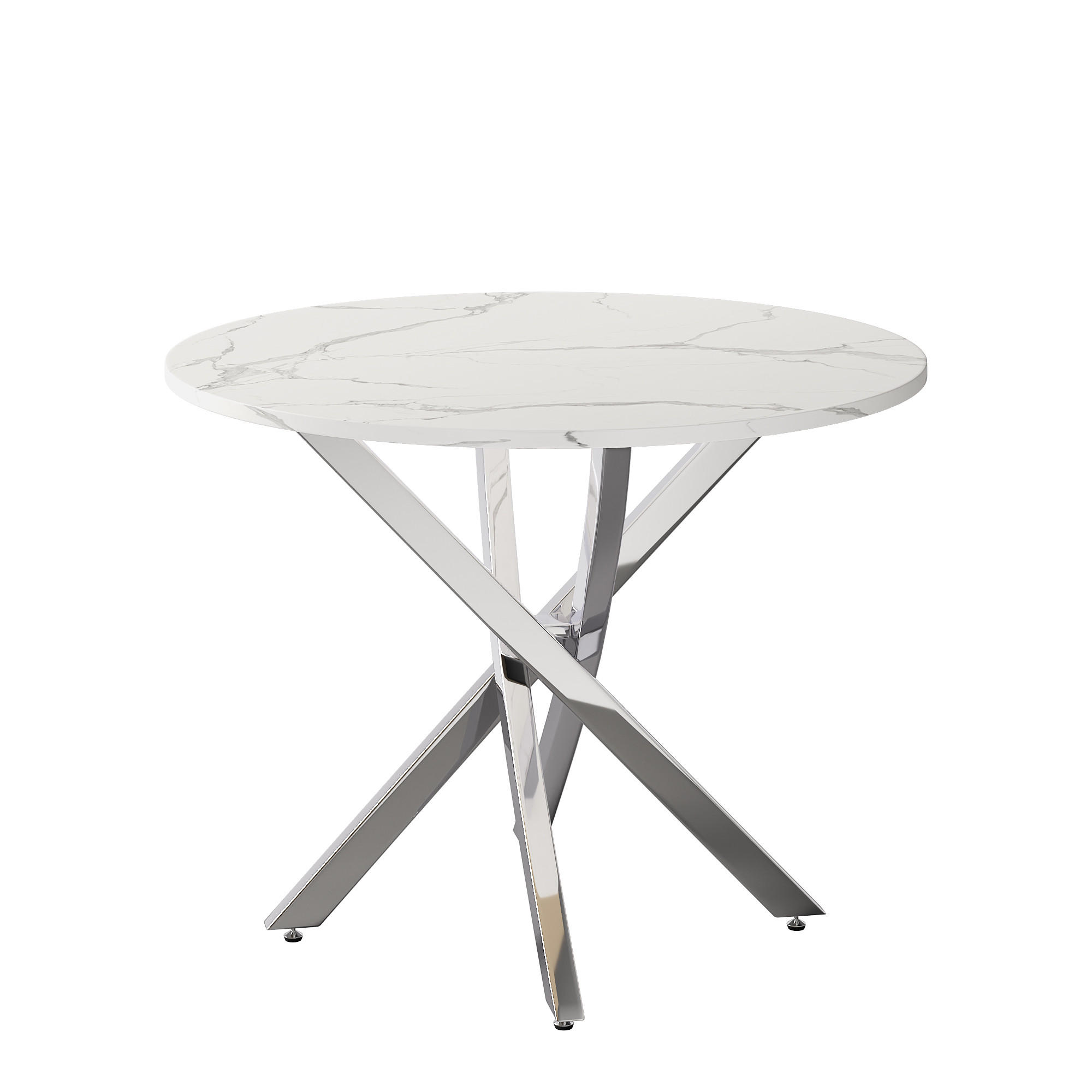 ComfortXL Esstisch Weiß 80x75x80 cm