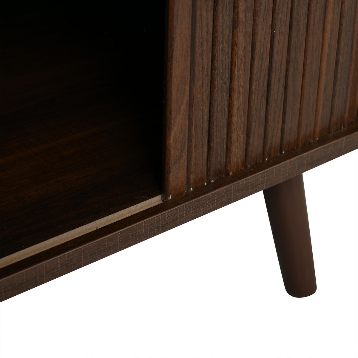 TV-LOWBOARD 180x40x46.5 cm Walnuss 2 Schubladen 2 Türen - Walnussfarben, Holzwerkstoff (40/46.5/180cm) - FLIEKS