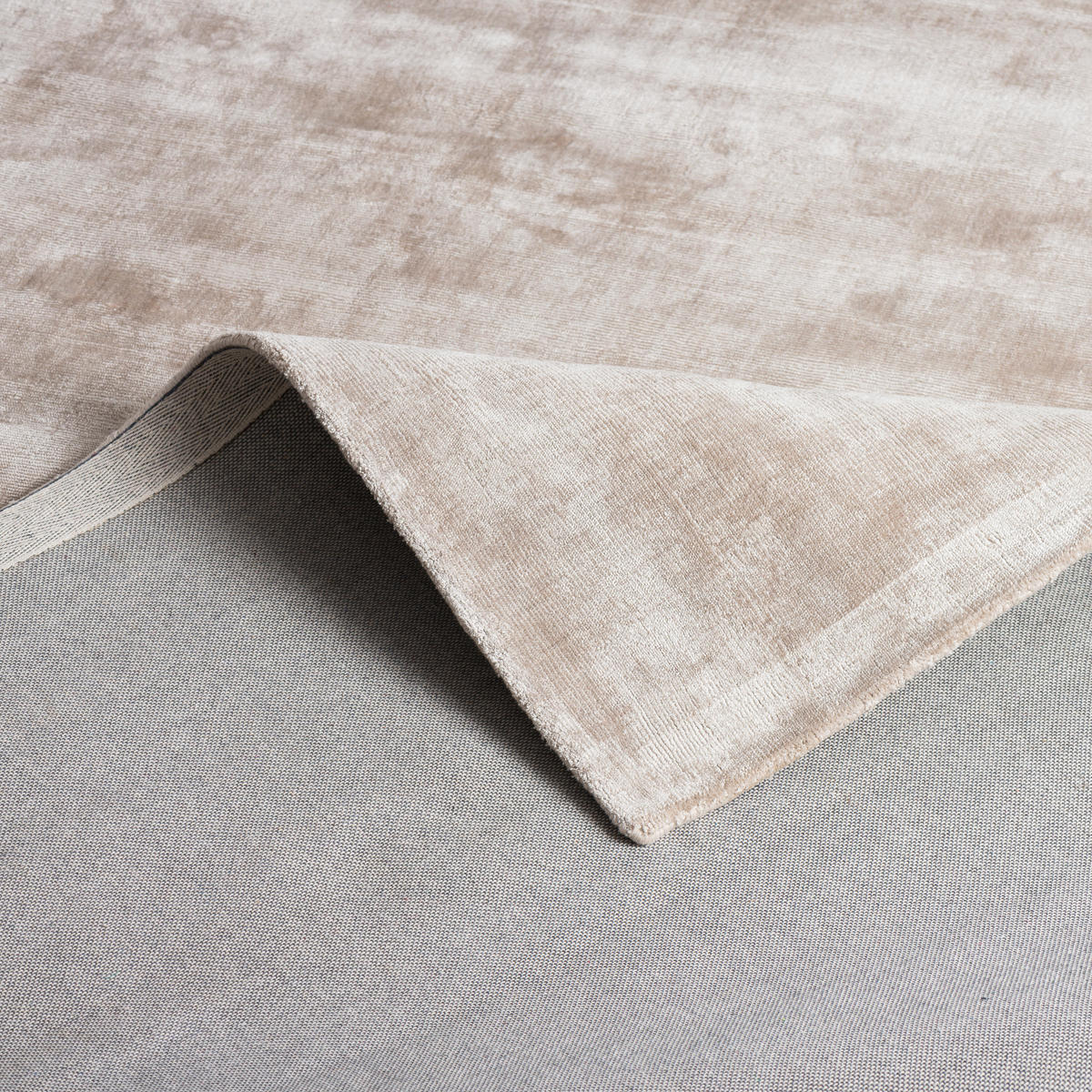 LUXUS DESIGNER TEPPICH LÄUFER ROMA - Beige, Textil (90/160cm) - Pergamon