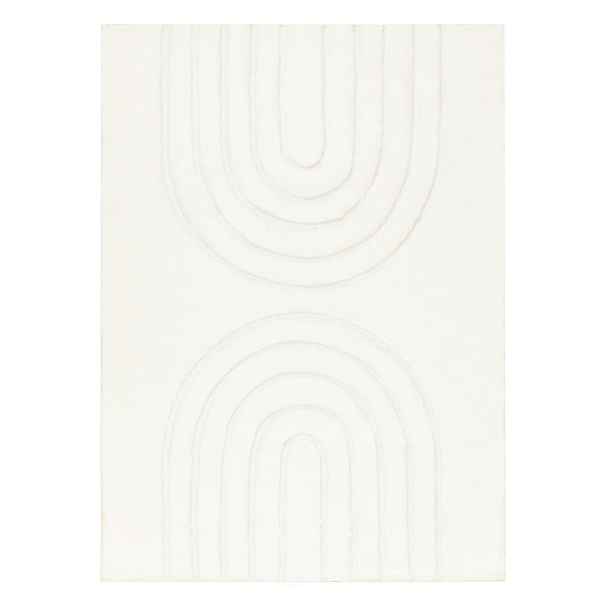 CURVY Arches waschbarer 160/220 cm - Weiß, Textil (160/220cm) - rugsX