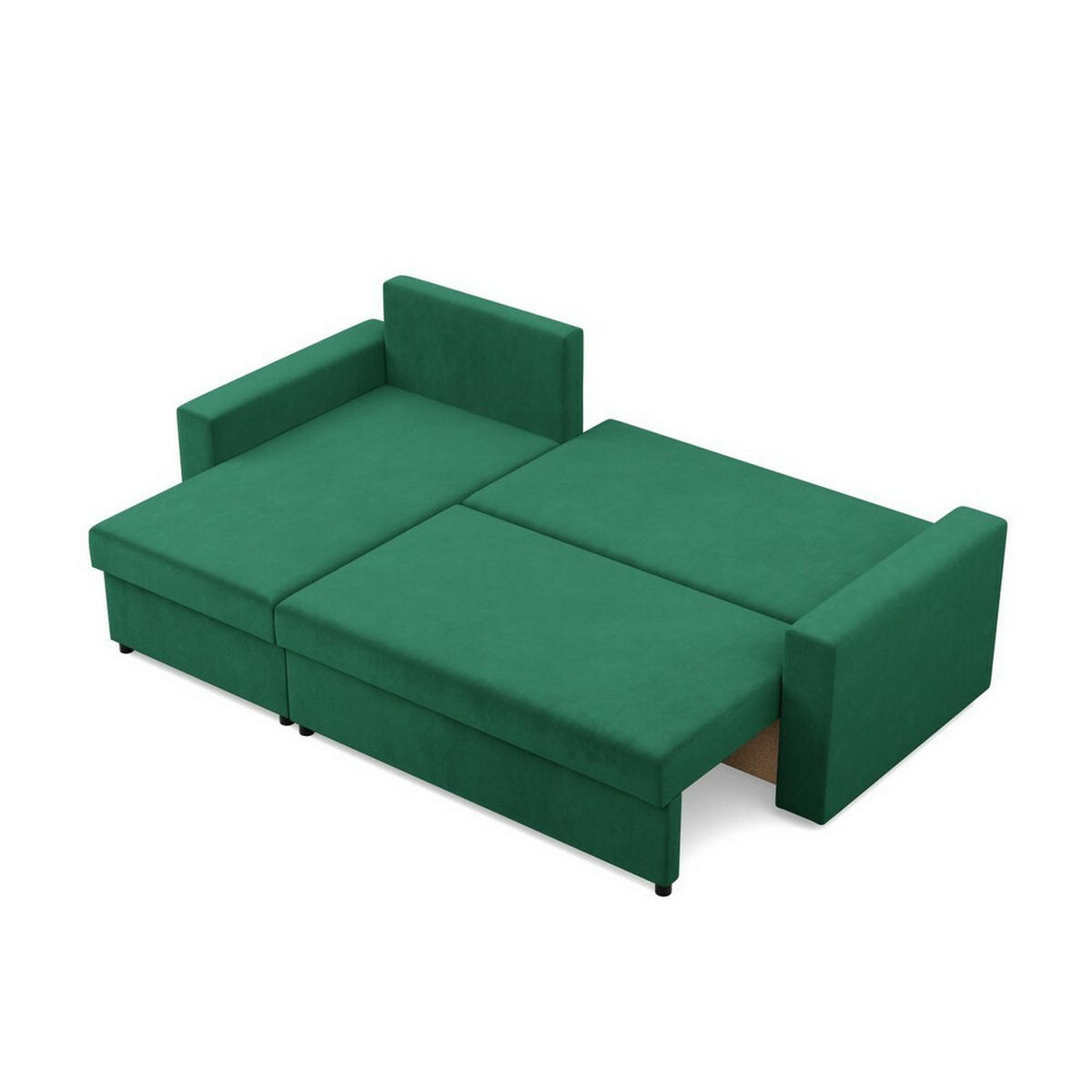 ECKSOFA Neo mit gerader Armlehnen grün - Grün, Textil (231/140cm) - SIMKAM Furniture