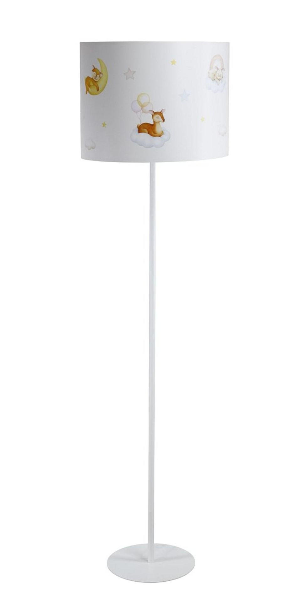 STEHLAMPE Bunt 40/30 cm - Multicolor/Weiß, Kunststoff (30/3.8/30cm) - ONZENO