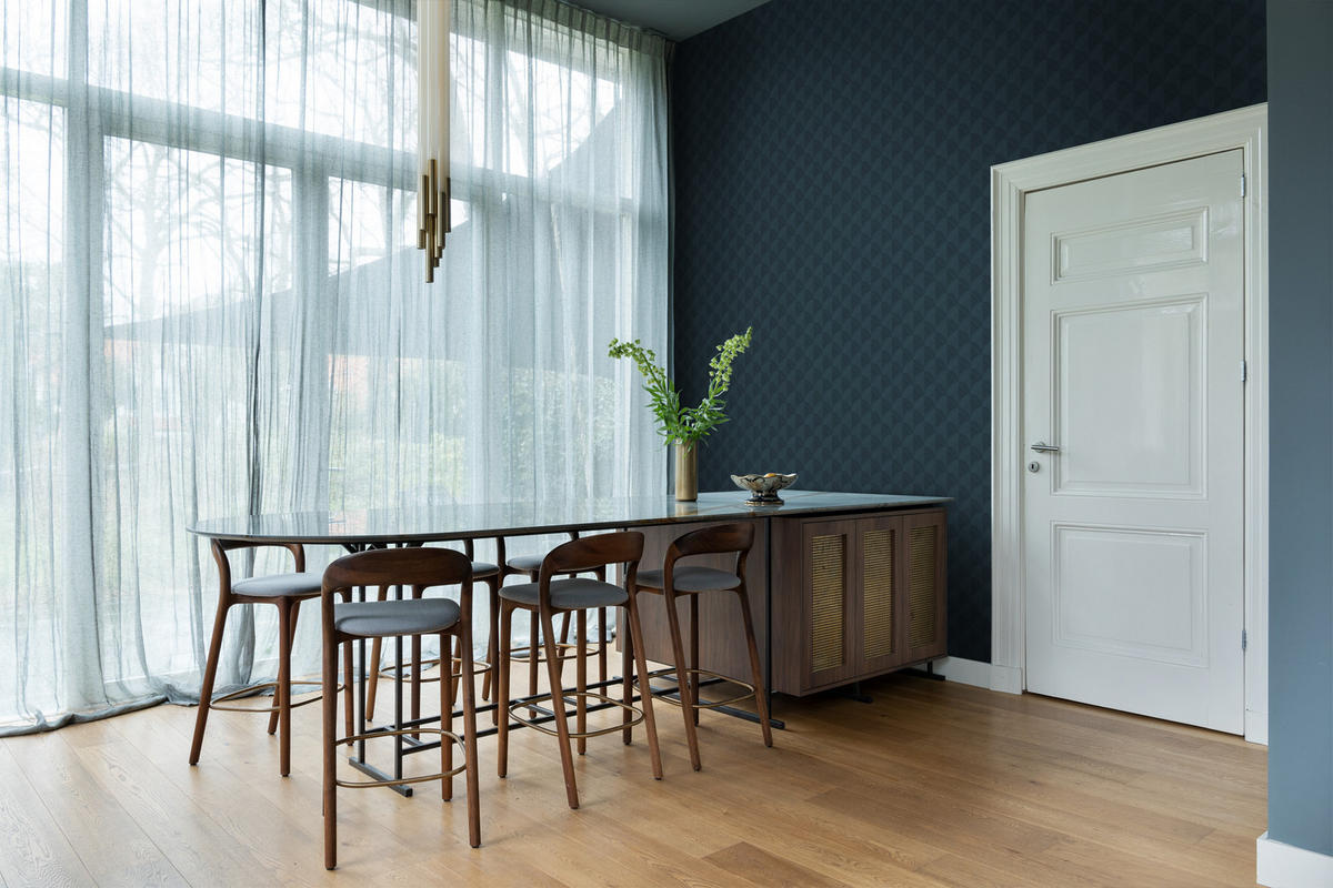 TAPETE 3D Muster 50 x 900 cm - Blau, Papier (50/900cm) - Origin Wallcoverings
