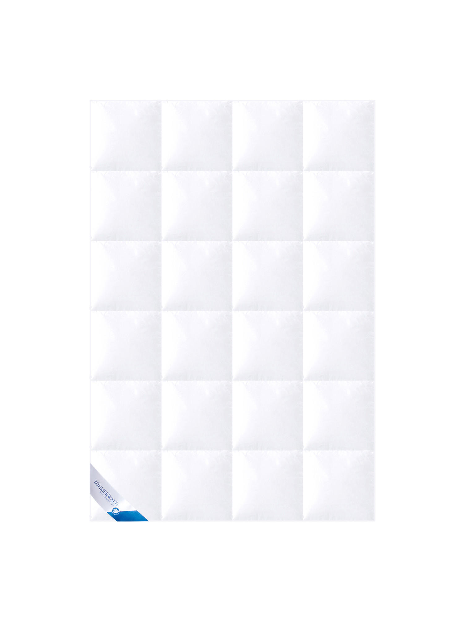 Böhmerwald Ganzjahresbettdecke Weiß 200x200 cm