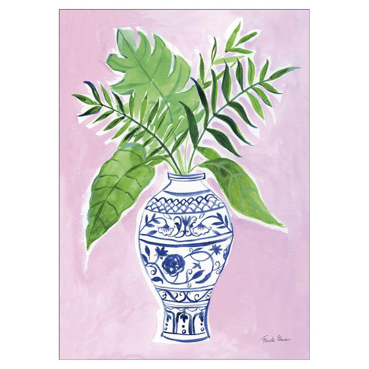 POSTER Wild Apple - Elegant Chinoiserie I - Grün, Papier (70/100/0.1cm) - Poster&Frame