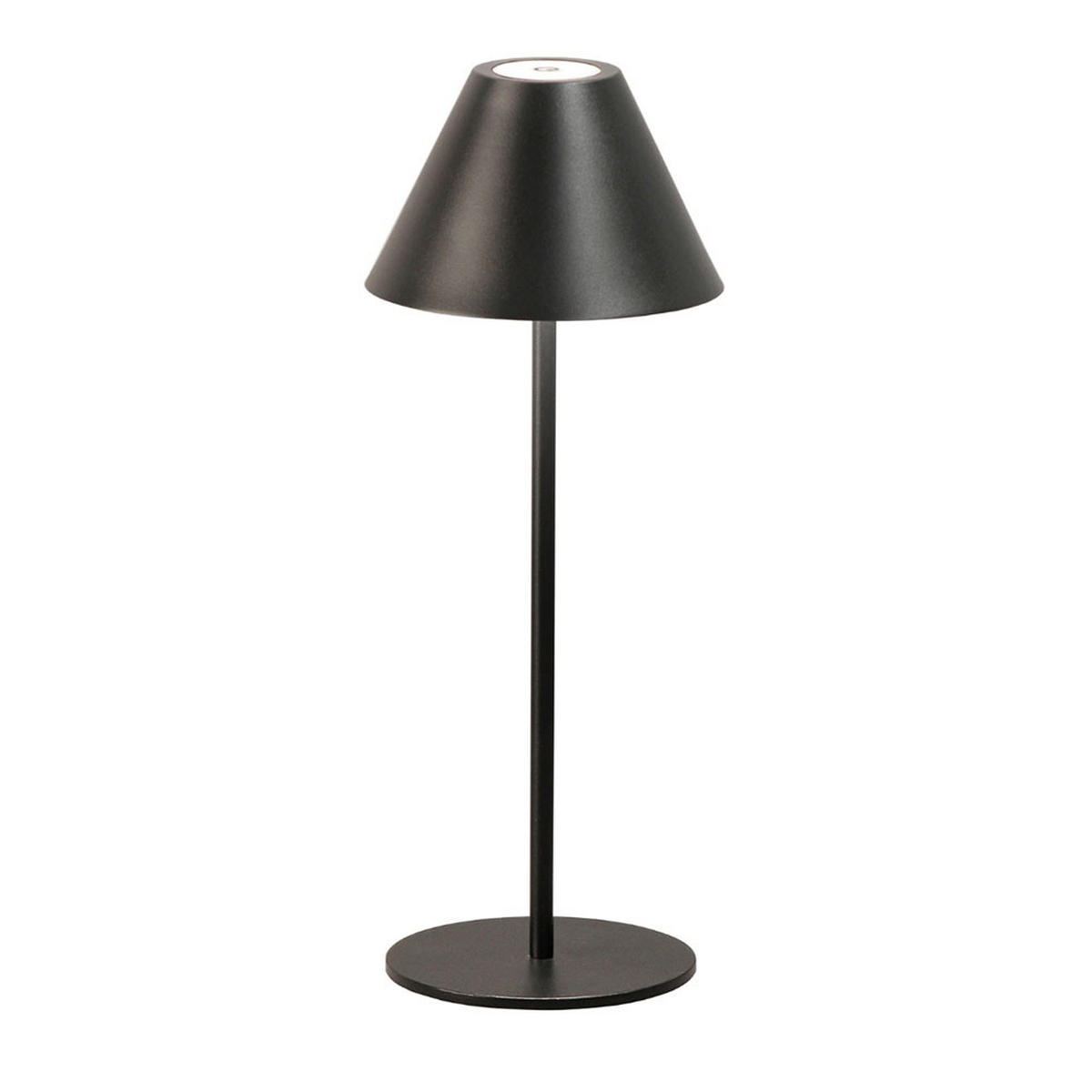 LED TISCHLAMPE Metall Schwarz - Schwarz, Metall (14/14/36cm)