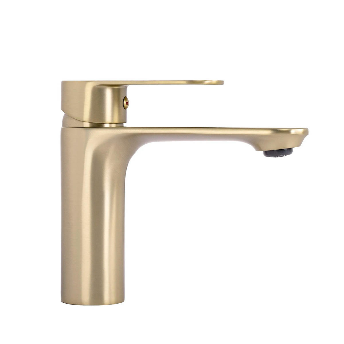 WASCHBECKENARMATUR Rea Drop Brush Gold Low - Goldfarben, Metall (12/14.5/10.8cm) - REA