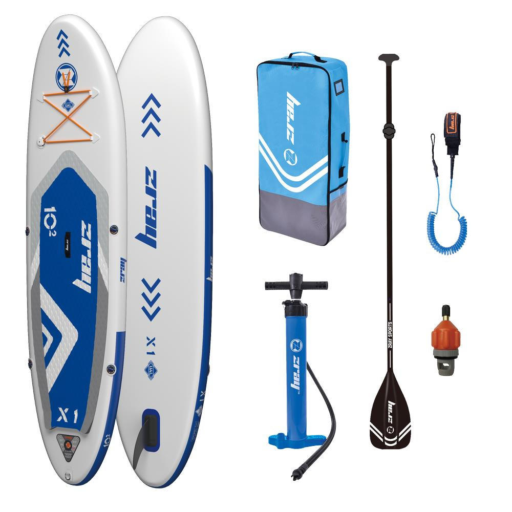 STAND-UP-PADDLE-BOARD X1 SUP Komplettset 310 x 81 x 15 cm mit viel Zubehör - Blau, Kunststoff (310/81/15cm) - Zray