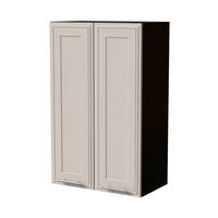 HÄNGESCHRANK Salo W4/60 Schwarz / Kaschmir Matt 60 / 32,5 / 96cm - Kaschmir/Schwarz, Holz/Holzwerkstoff (60/96/32.5cm) - Feldmann-Wohnen