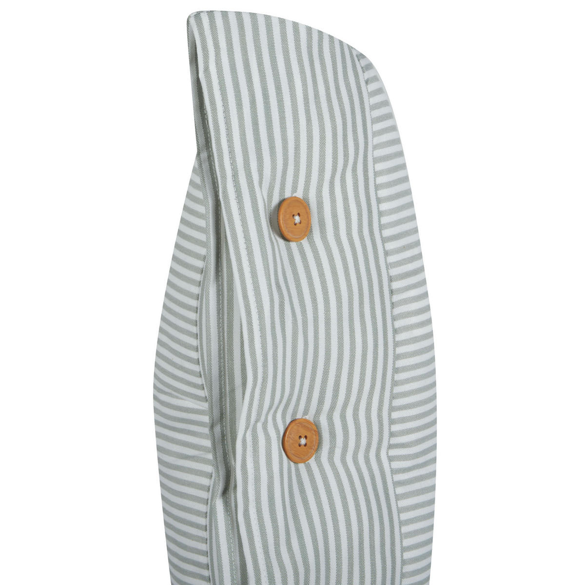 DEKOKISSEN Mintgrün 45/45 cm Sebrine - Weiß/Braun, Textil (45/45cm) - Beliani