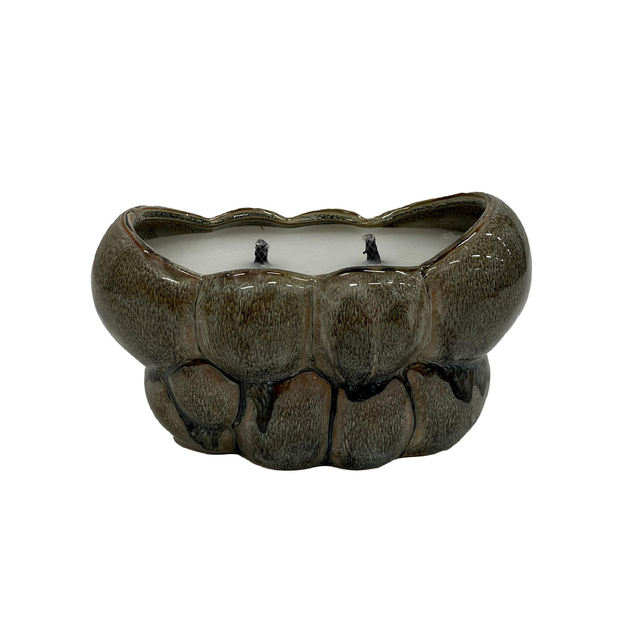 KERZE Jodie Grün 23/13.5/13.5cm - Grün, Keramik (13.5/13.5/23cm) - PTMD Collection