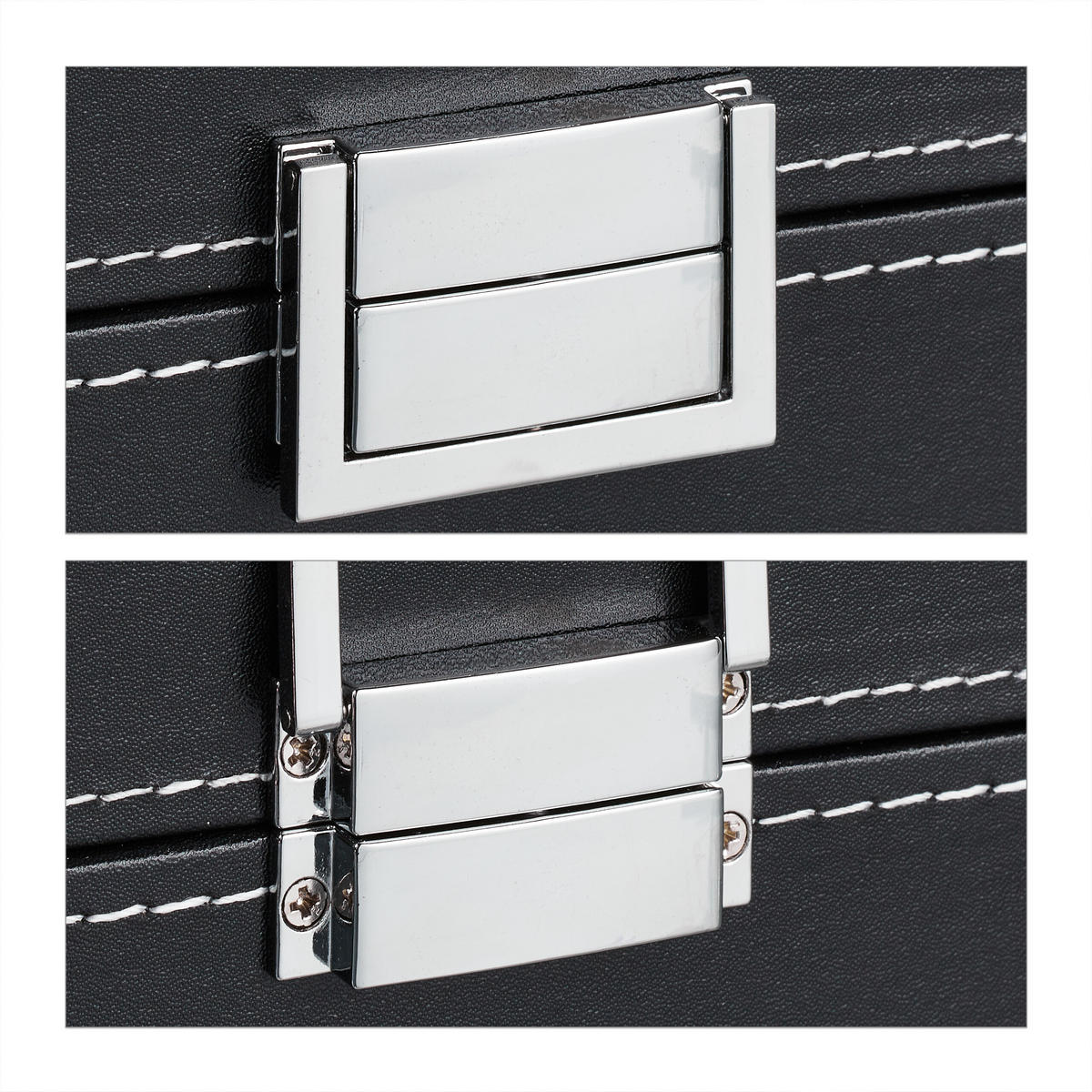 SCHMUCKAUFBEWAHRUNG - Multicolor, Holzwerkstoff/Kunststoff (33/9/20.5cm) - Relaxdays