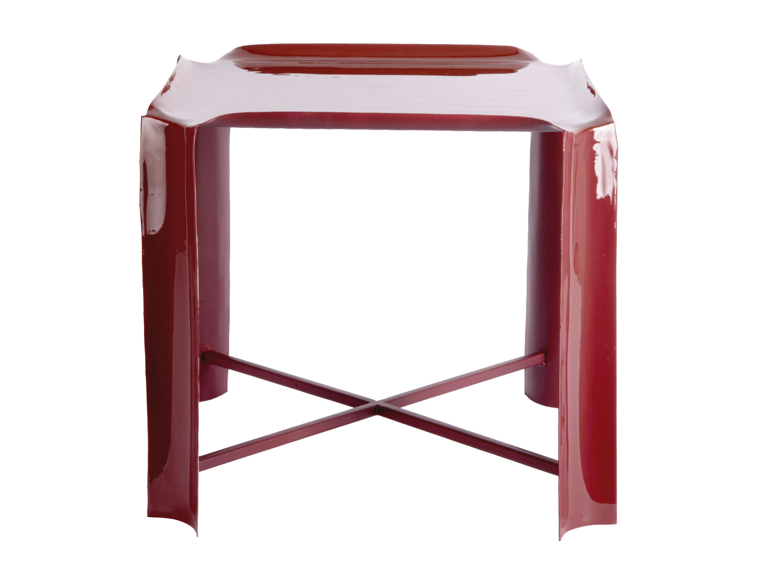 Leitmotiv Beistelltisch Rot 41x41x41 cm