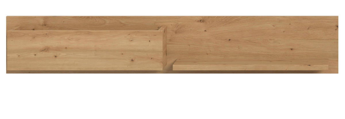 REGAL Eiche Artisan 110 cm, Flurregal hängend - Eiche Artisan, Holzwerkstoff/Metall (110/19/16cm) - Inn.Furn
