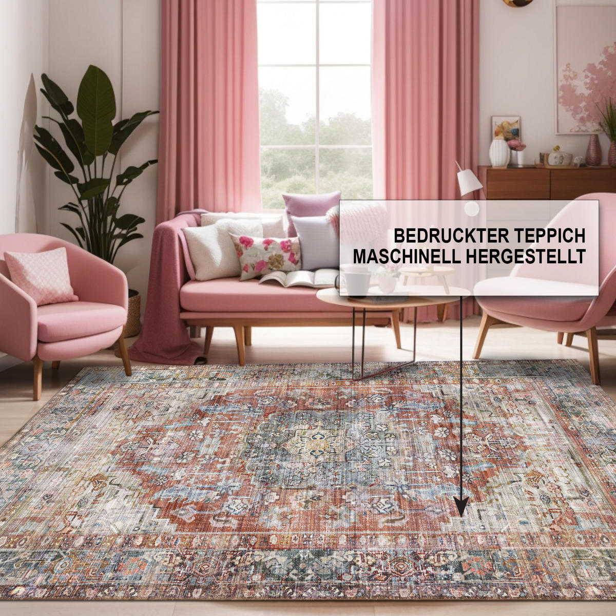 TEPPICH Tolas 200/300 cm - Multicolor, Textil (200/300cm) - Bamyum