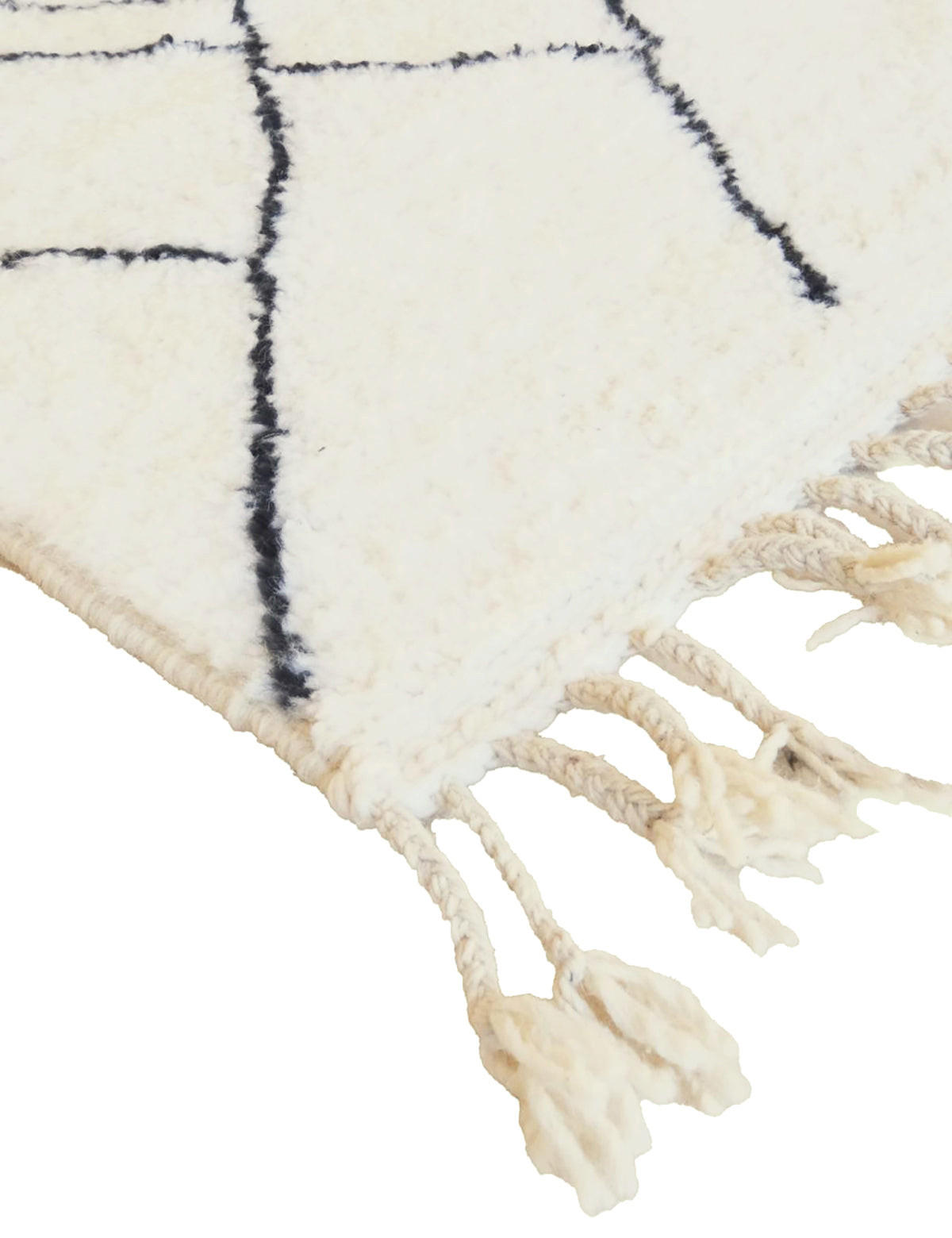BERBERTEPPICH aus Marokko abstrakt aus Wolle 140x 200 cm - Beige, Naturmaterialien (140/200cm) - AFK Living