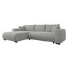ECKSOFA Merkos - Chromfarben/Schwarz, Holz/Textil (285/188cm) - MIRJAN24