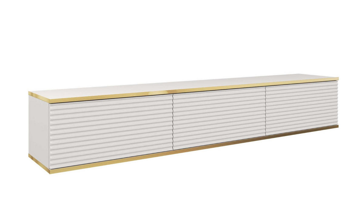 TV-SCHRANK Oris Weiß matt Glamour Style 175 cm - Weiß, Holzwerkstoff (175/30/32cm) - Meble Lindner