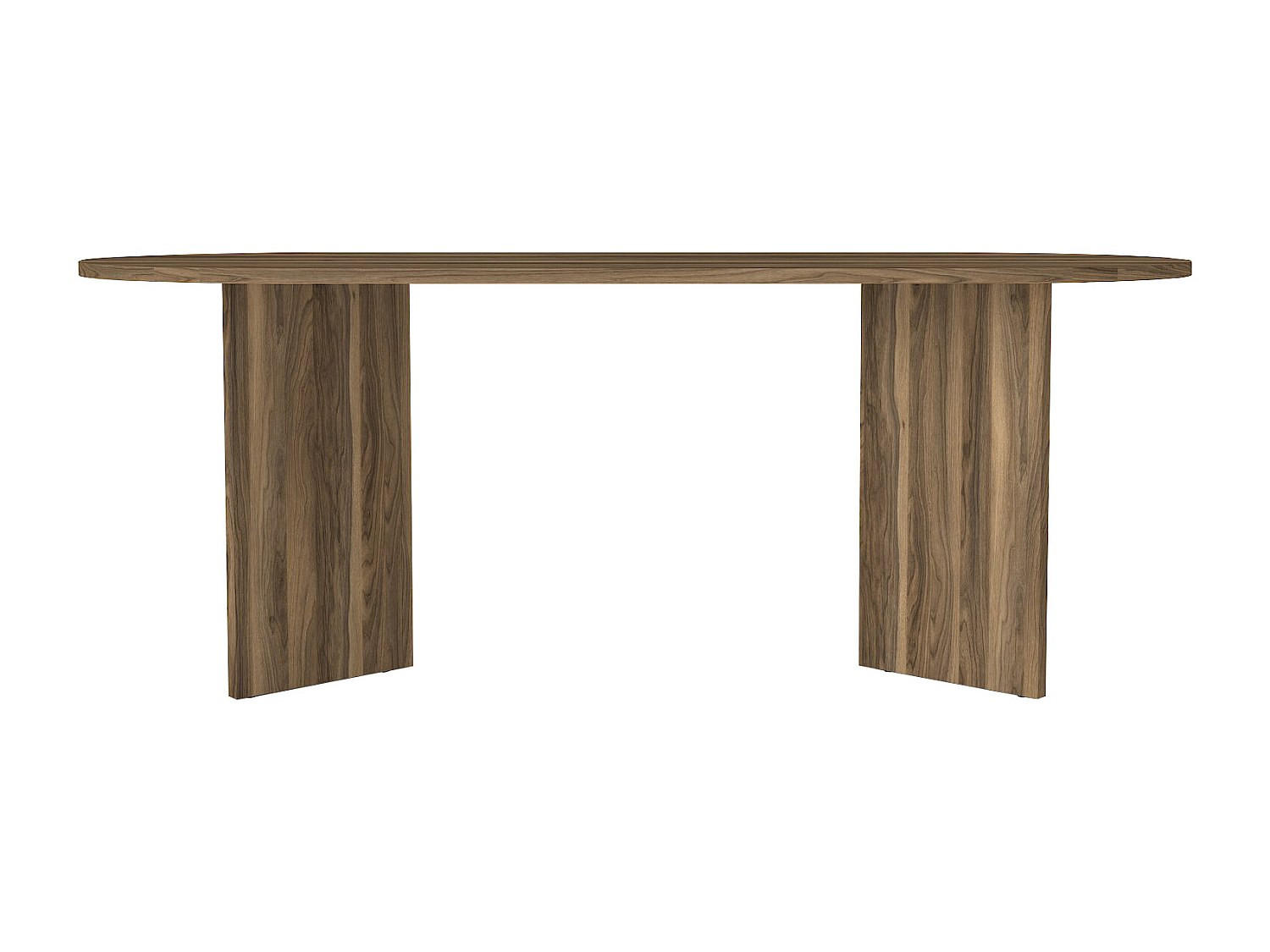 ESSTISCH - 8 Personen - Holz, Platte - Naturfarben Dunkel - TOPANIA - Dunkelbraun, Holz (90/200/74.7cm) - Vente-Unique