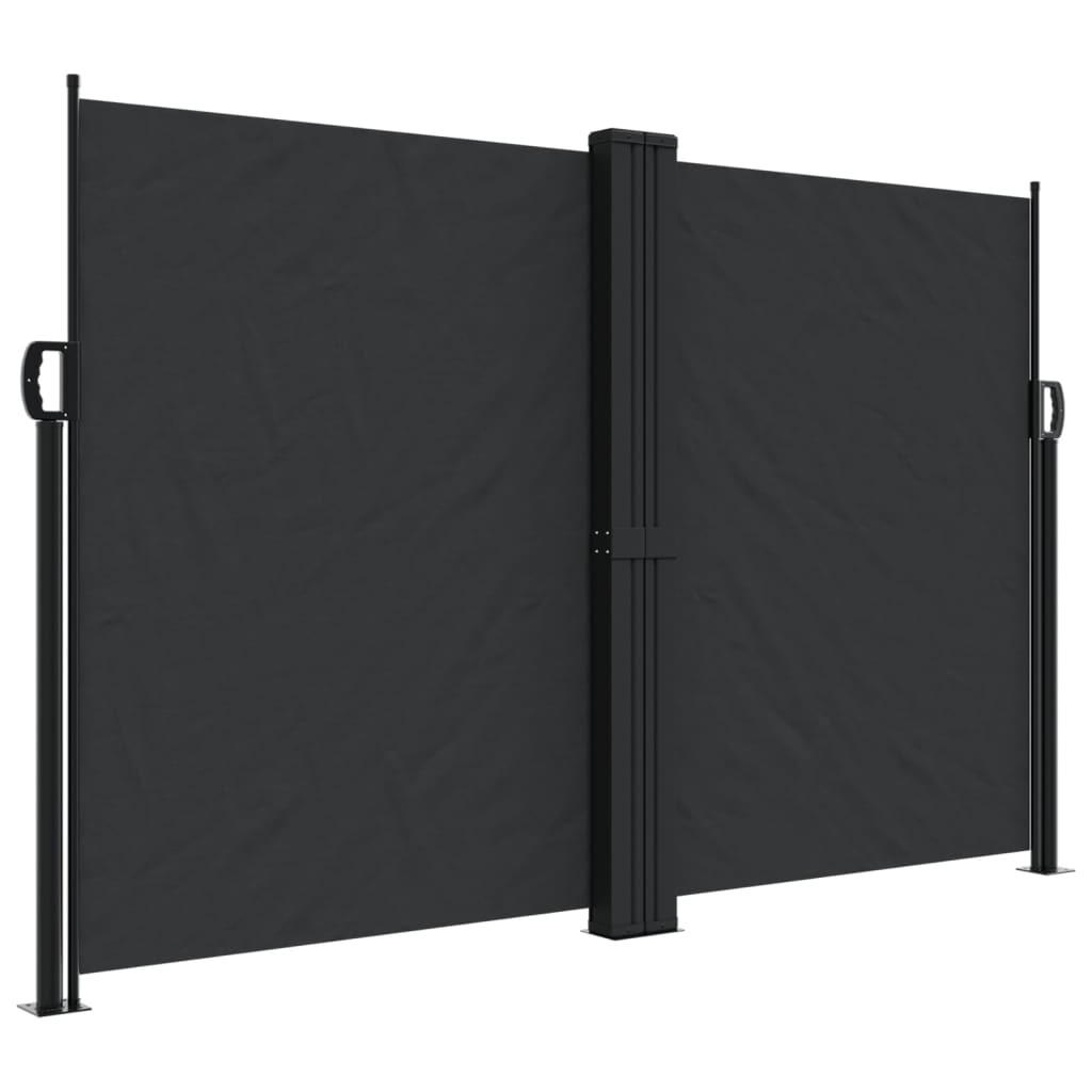 SEITENMARKISE Ausziehbar Schwarz 160x1200 cm - Schwarz, Textil (1200/160/1200cm) - furnicato