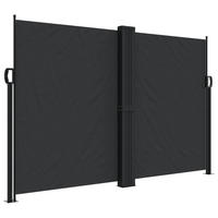 SEITENMARKISE Ausziehbar Schwarz 160x1200 cm - Schwarz, Textil (1200/160/1200cm) - furnicato