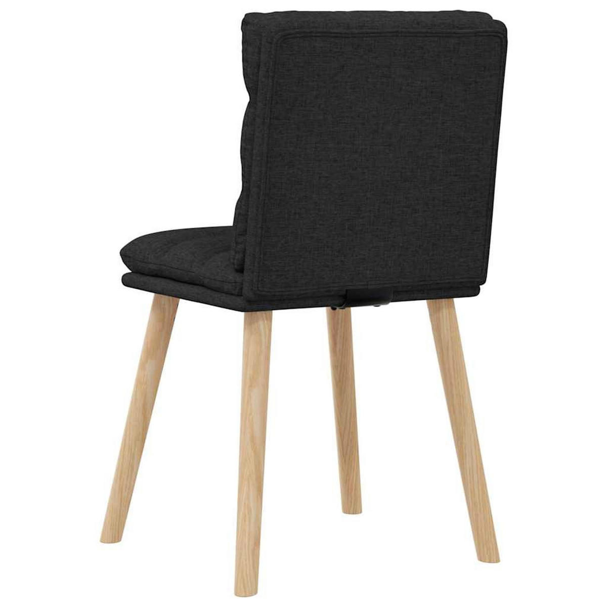 ESSZIMMERSTÜHLE 2 Stk. Schwarz Stoff 45*54*86cm - Schwarz, Metall (45/86/54cm) - ZMH