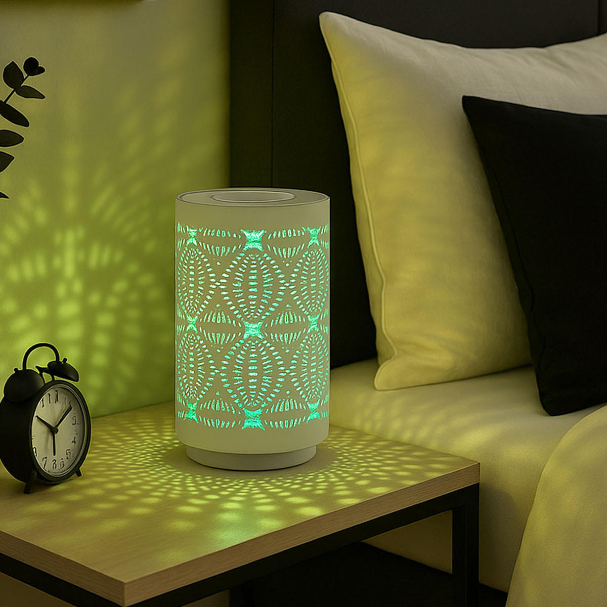 LED TISCHLEUCHTE Weiß 2er Set - Weiß, Metall (8/8/14cm) - Globo Lighting