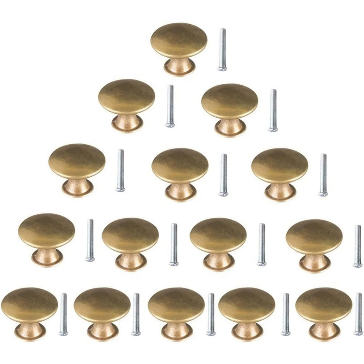 SCHRANKKNOPF Gold 20er-Set 30 mm - Goldfarben, Metall (3/2.1/3cm)