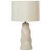 TISCHLAMPE Beige Vilar - Beige, Keramik (30/30/51cm) - Beliani