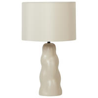 TISCHLAMPE Beige Vilar - Beige, Keramik (30/30/51cm) - Beliani