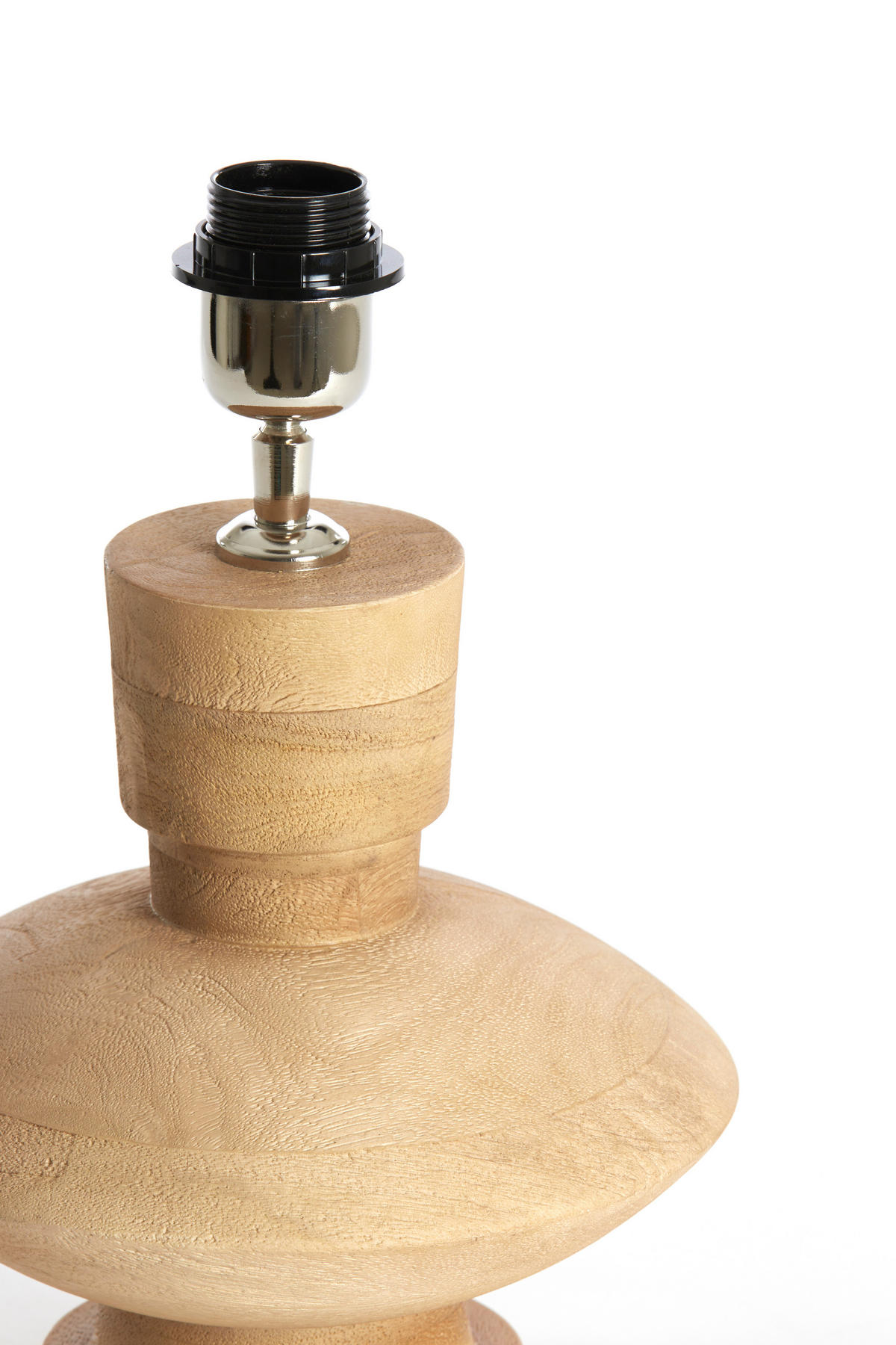 LAMPENFUSS Fiera Braun Ø23/25 cm - Hellbraun, Holz (23/23/25cm) - Light & Living